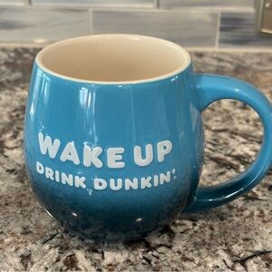 DUNKIN DONUTS WAKE UP Drink DUNKIN Be Awesome Blue Coffee Mug 20 oz